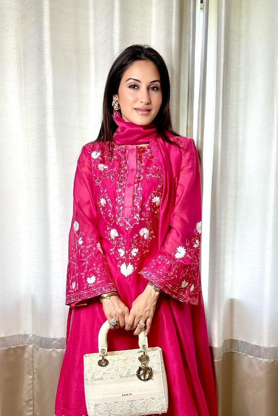 PAYAL SEN X GULBANO EMBORIDERED KURTA WITH TULIP PLAZZO SET