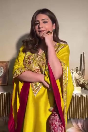 MEGHNA X SARSO EMBROIDERED KAFTAN SET