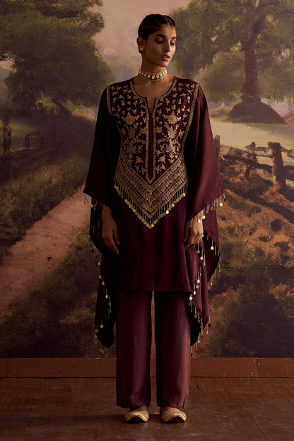 ARI SIKKA WORK KAFTAN SET-JAMUNI