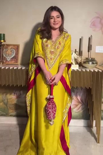 MEGHNA X SARSO EMBROIDERED KAFTAN SET